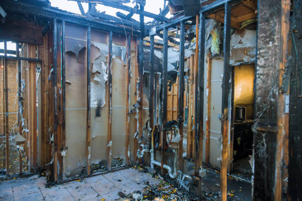Professional Fire Damage Removal technician working in Maple Heights, OH